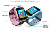 Tragbare Kinderausrüstung neue GPSs intelligente Uhr der Verfolger-Uhr-Q529 mit Kamera und Taschenlampe